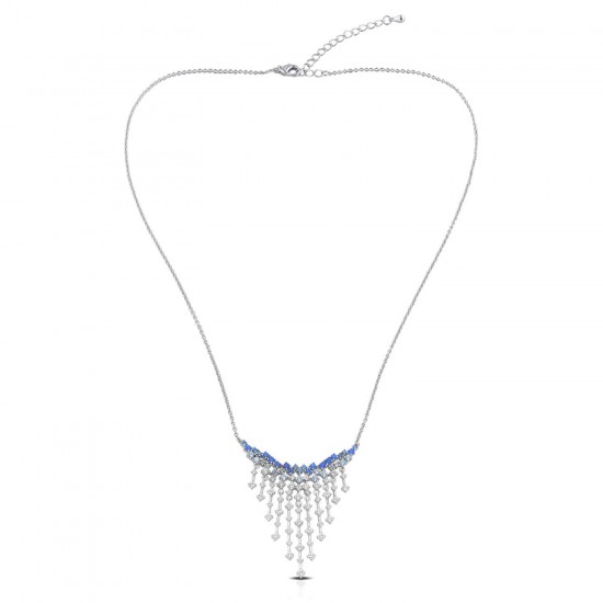 Kimora Zircon Silver Necklace