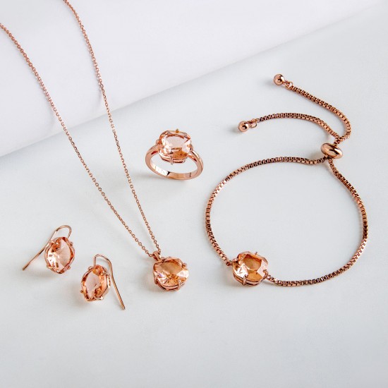 Champagne Rose Gold Necklace