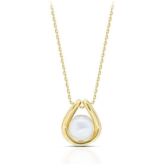 Mima Pearl Gold Necklace