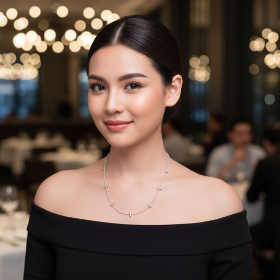 Balok Two Tone Necklace