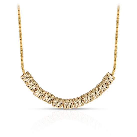 Tube Gold Necklace