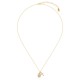 Maria Cross Zircon Gold Necklace