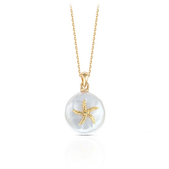 Malibu Pearl Gold Necklace