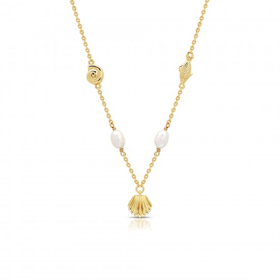 Kalung Mutiara Emas Murray