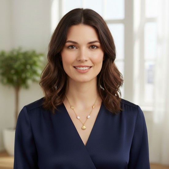 Kalung Mutiara Emas Murray