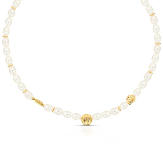 Kalung Emas Mutiara Emora