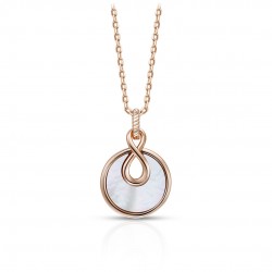 Infinito Mother Of Pearl Rose Gold Necklace