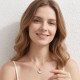 Infinito Mother Of Pearl Rose Gold Necklace
