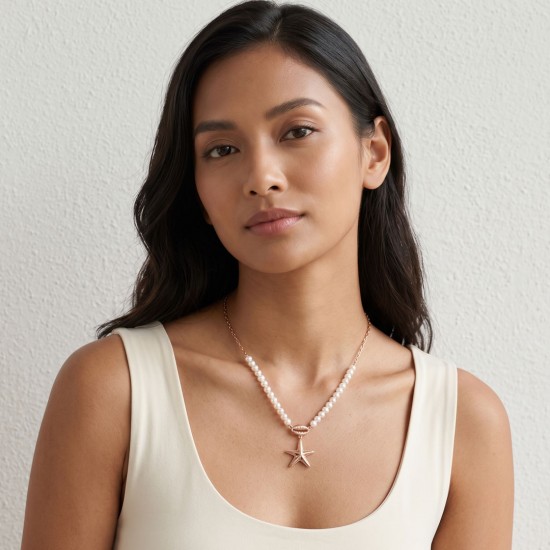 Kalung Mutiara Rose Gold Hana