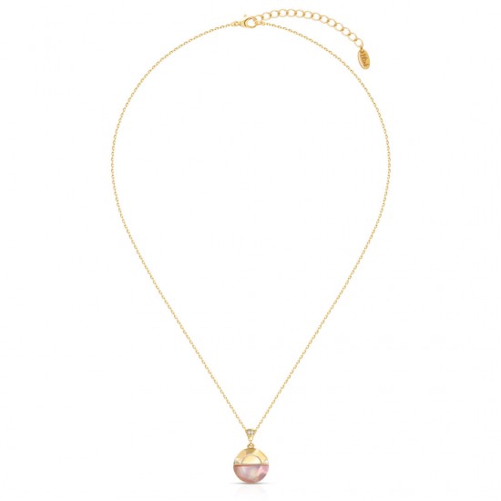 Pink Eclipse Gold Necklace Pink Eclipse Gold Necklace