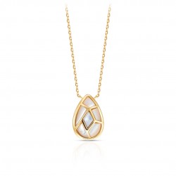 Kaigara Mother Of Pearl Gold Necklace