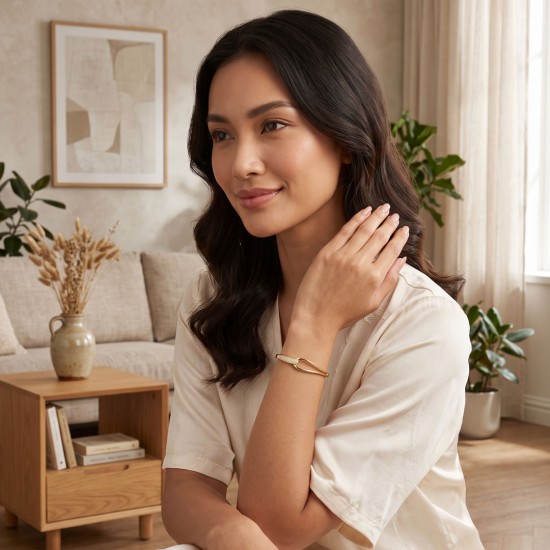 Gelang Emas Zirkon Vio