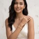 Geo Zircon Gold Bracelet
