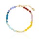 Chakra Stone Gold Bracelet