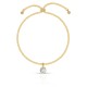 Solitaire Zircon Gold Bracelet