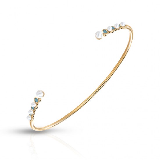 Capri Pearl Gold Bracelet