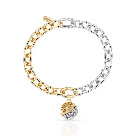 Sol and Luna Two Tone Bracelet