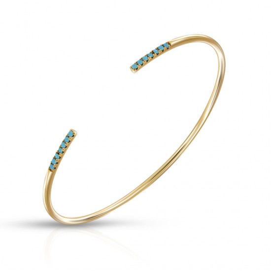 Kara Turquoise Golden Bracelet