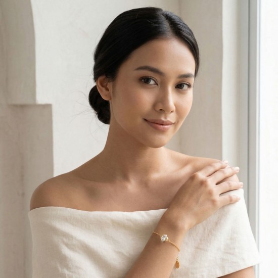 Gelang Zirkon Emas Olga Gelang Zirkon Emas Olga