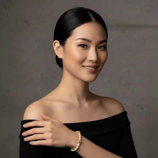 Gelang Emas Mutiara Emora