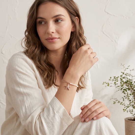 Hana Pearl Rose Gold Bracelet