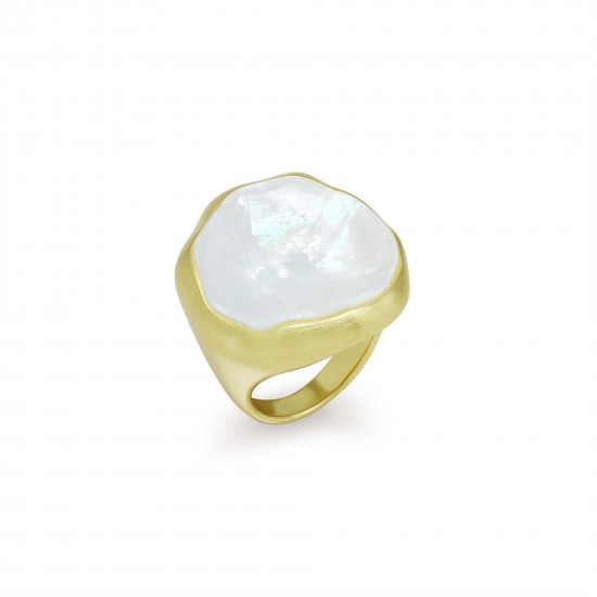 Isola Mother of Pearl Gold Ring