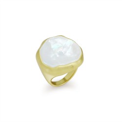Isola Mother of Pearl Gold Ring
