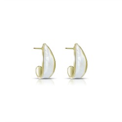 Emeli Mother of Pearl Gold Earrings