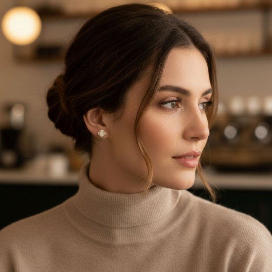 Square Gold Earrings