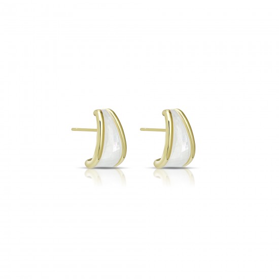 Hara Mother of Pearl Gold Earrings