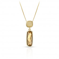 Puff Gold Necklace