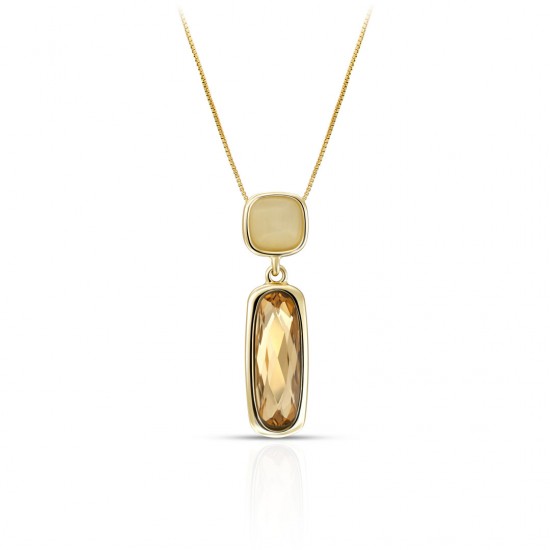 Puff Gold Necklace